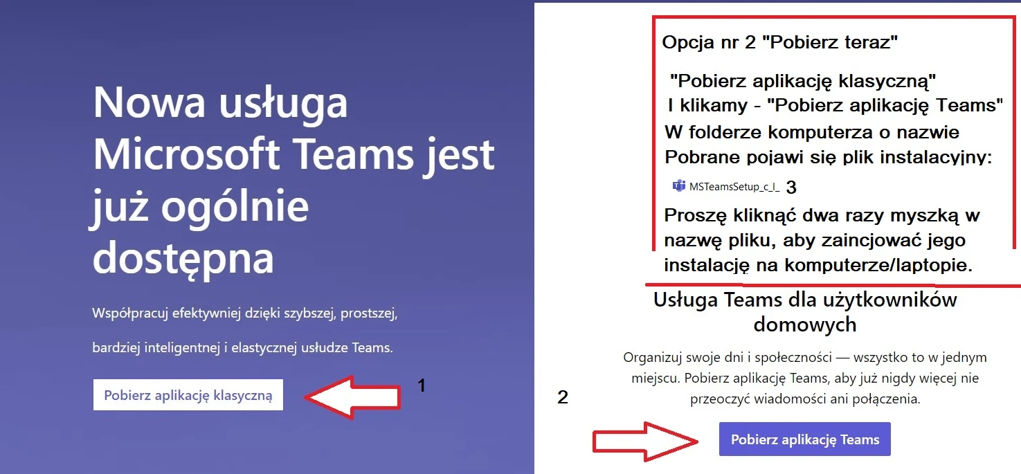 Instrukcja instalacji Microsoft Teams