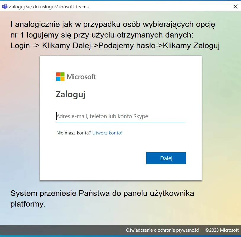 Instrukcja instalacji Microsoft Teams